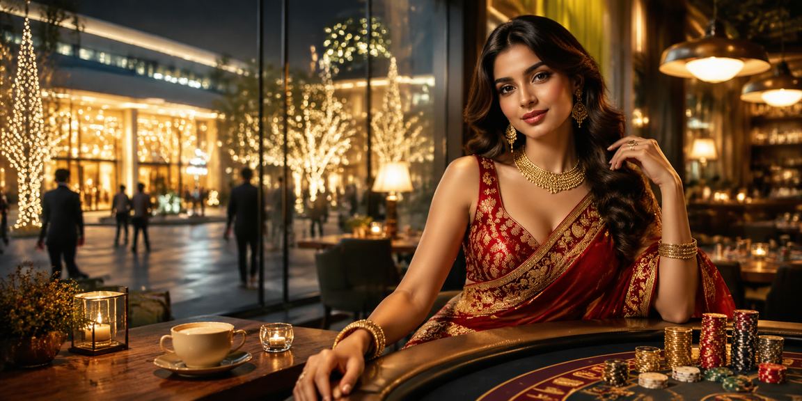 Lady showing mobile deposit bonus in Mumbai