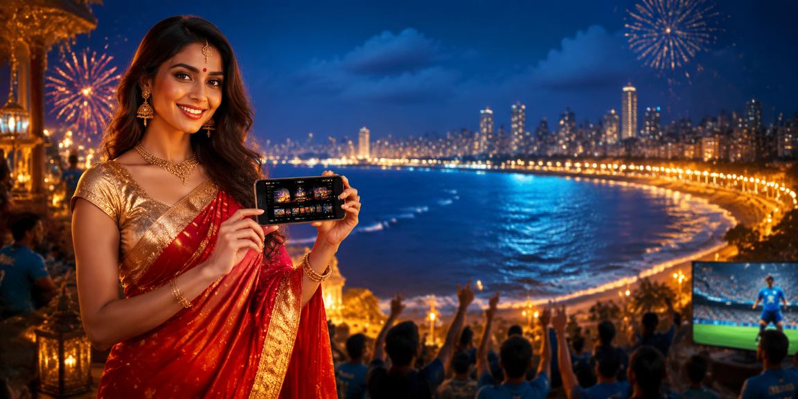 Player making a mobile deposit while enjoying casino games on Mumbai Marine Drive